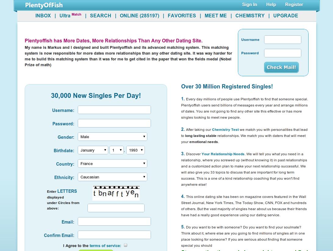 Online Dating Comparison Chart