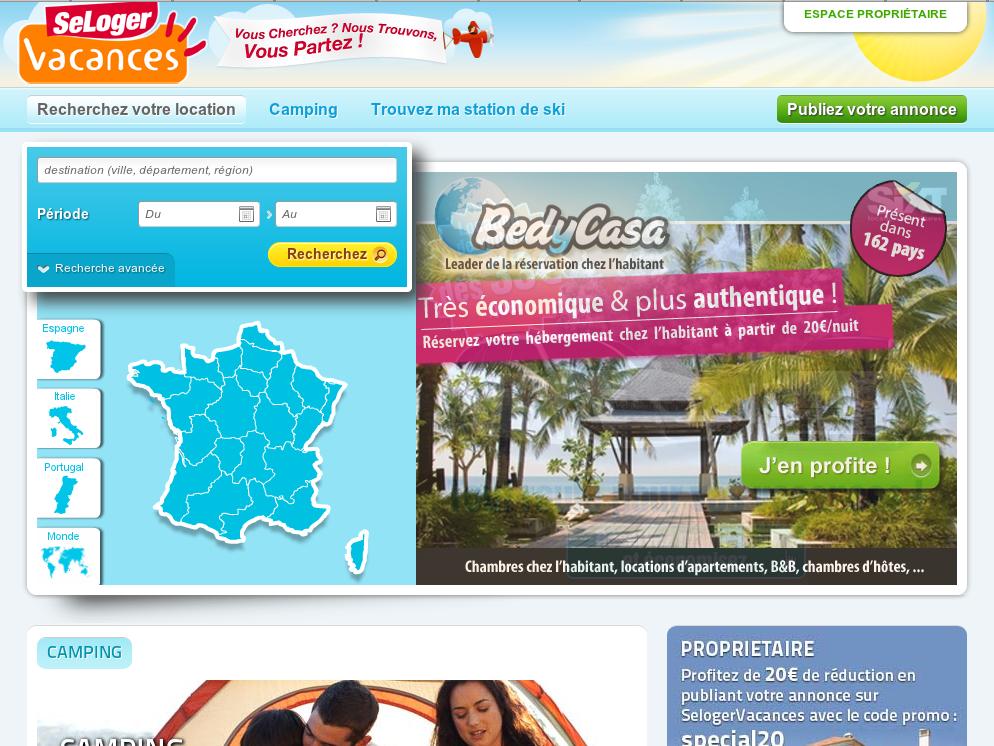 Comparatif des sites de petites annonces de location de vacances